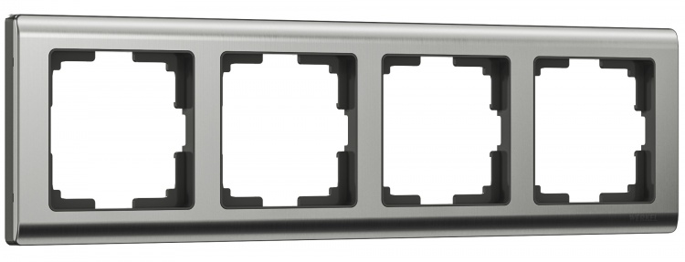 Рамка на 4 поста Werkel WL02-Frame-04 Metallic (глянцевый никель) - купить в Туле