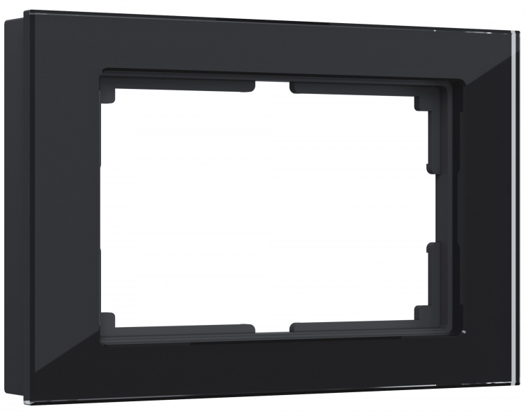 Рамка для двойной розетки Werkel WL01-Frame-01-DBL Favorit (черный) - купить в Туле
