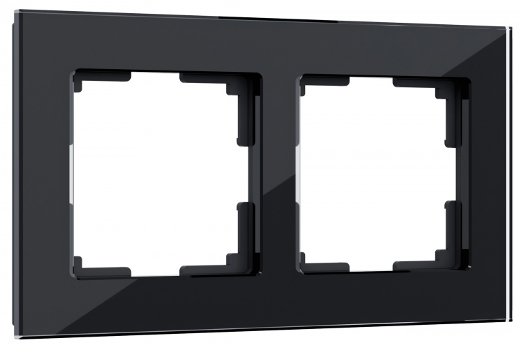 Рамка на 2 поста Werkel WL01-Frame-02 Favorit (черный) - купить в Туле