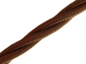 Витой ретро кабель для внешней проводки Werkel Retro 3х1,5мм коричневый - купить в Туле