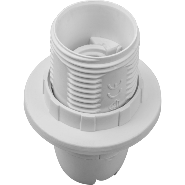 Патрон Е14 пластик с кольцом белый (71602 NLH-PL-R1) - купить в Туле