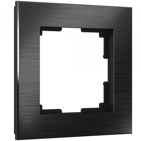 Рамка на 1 пост Werkel WL11-Frame-01 Aluminium (черный алюминий) - купить в Туле