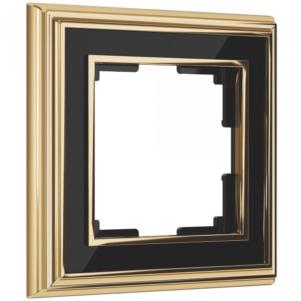 Рамка на 1 пост Werkel WL17-Frame-01 Palacio (золото / черный) - купить в Туле