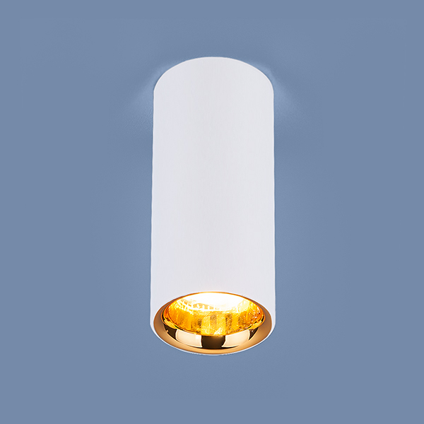 Накладной потолочный светодиодный светильник DLR030 12W 4200K белый матовый/золото с гарантией 