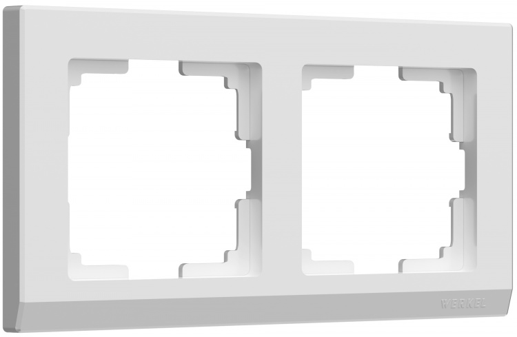 Рамка на 2 поста Werkel WL04-Frame-02 Stark (белый) - купить в Туле