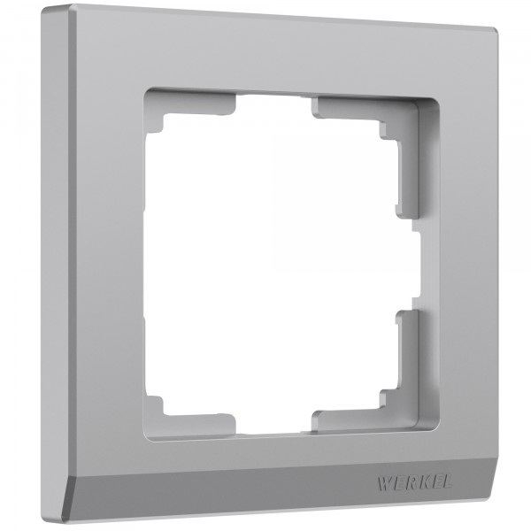 Рамка на 1 пост Werkel WL04-Frame-01 Stark (серебряный) - купить в Туле