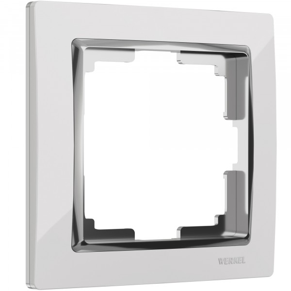 Рамка на 1 пост Werkel WL03-Frame-01 Snabb (белый/хром) - купить в Туле