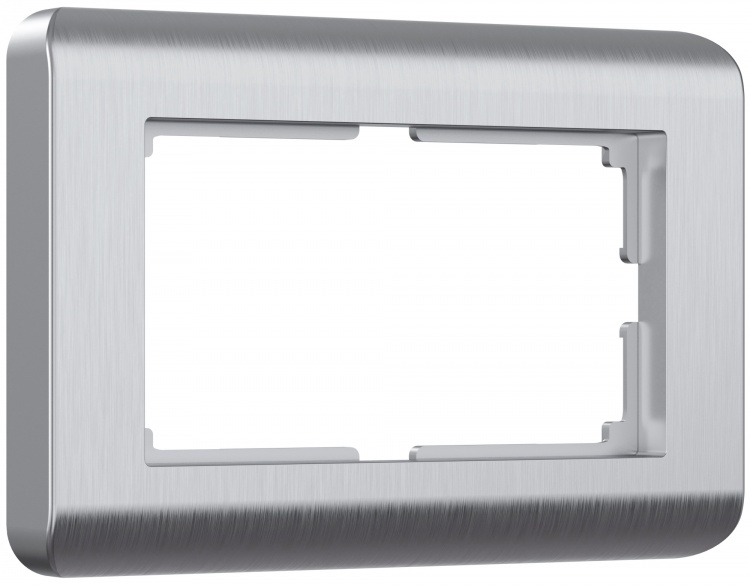 Рамка для двойной розетки Werkel WL12-Frame-01-DBL Stream (серебряный) - купить в Туле