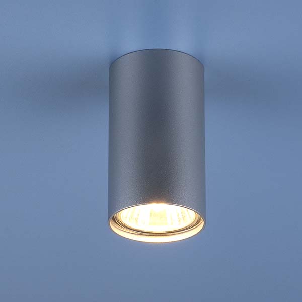 Накладной точечный светильник 1081 (5257) GU10 SL серебряный с гарантией 