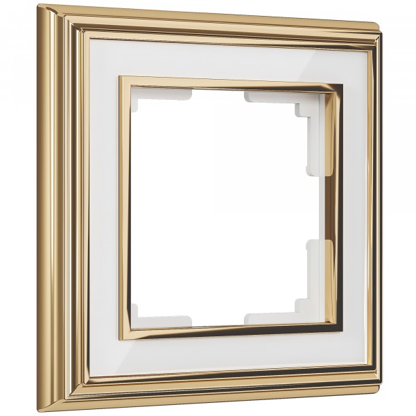 Рамка на 1 пост Werkel WL17-Frame-01 Palacio (золото / белый) - купить в Туле