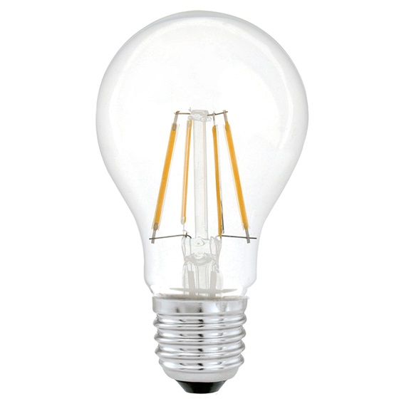 Лампа светодиодная LED-A60-deco 11Вт 230В Е27 990Лм прозрачная с гарантией 2 года